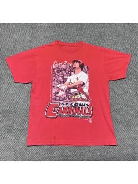 Vintage 1999 St. Louis Cardinals Mark McGuire Player T-Shirt Large RARE MENS RED